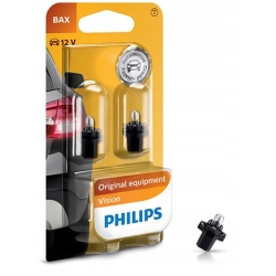ŻARÓWKA PHILIPS 12V 1,2W BAX8,3s/1,35 Black 2szt
