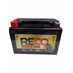AKUMULATOR RECO RTX9-GEL (YTX9-BS) 9Ah 140A
