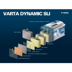 AKUMULATOR 52AH/520A P+ VARTA DYNAMIC SLI C6