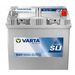 AKUMULATOR 60AH 540A 12V VARTA DYNAMIC SLI D47