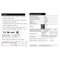 Akumulator ŻELOWY ENERBLOCK JDG12-250